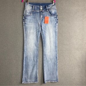 Flamingo Women’s Stretch Denim Straight-Leg Jeans Size L